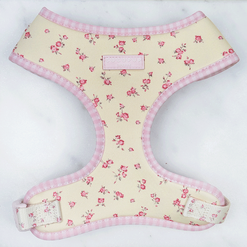English Rose Adjustable Dog Harness