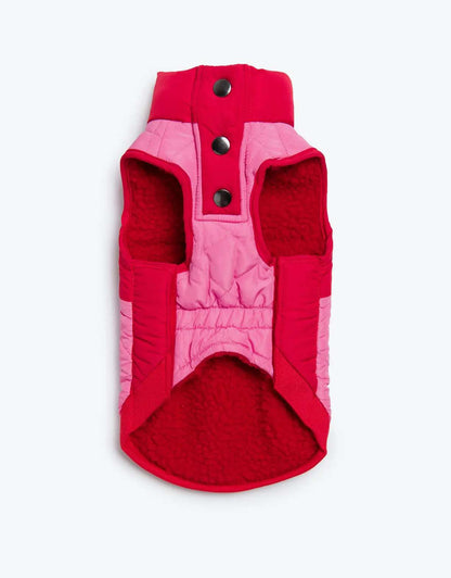 Fab Ski Quilted Dog Vest Pink