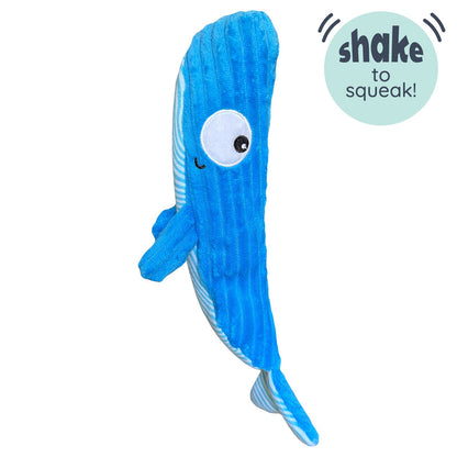Wilma Whale Power Plush Dog Toy