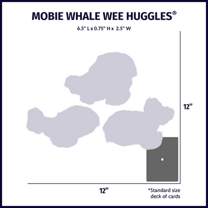 Mobie Whale Wee Huggles® Plush Dog Toy