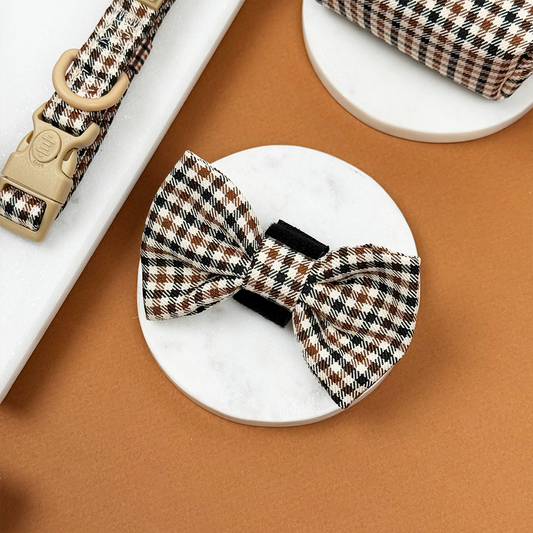 Heritage Check Dog Bow Tie