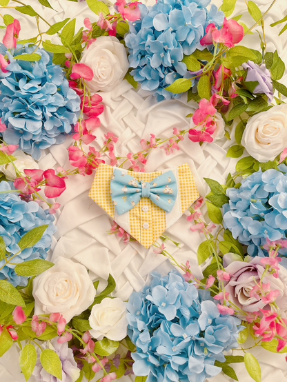 Spring Yellow Duck Bow Dog Bandana