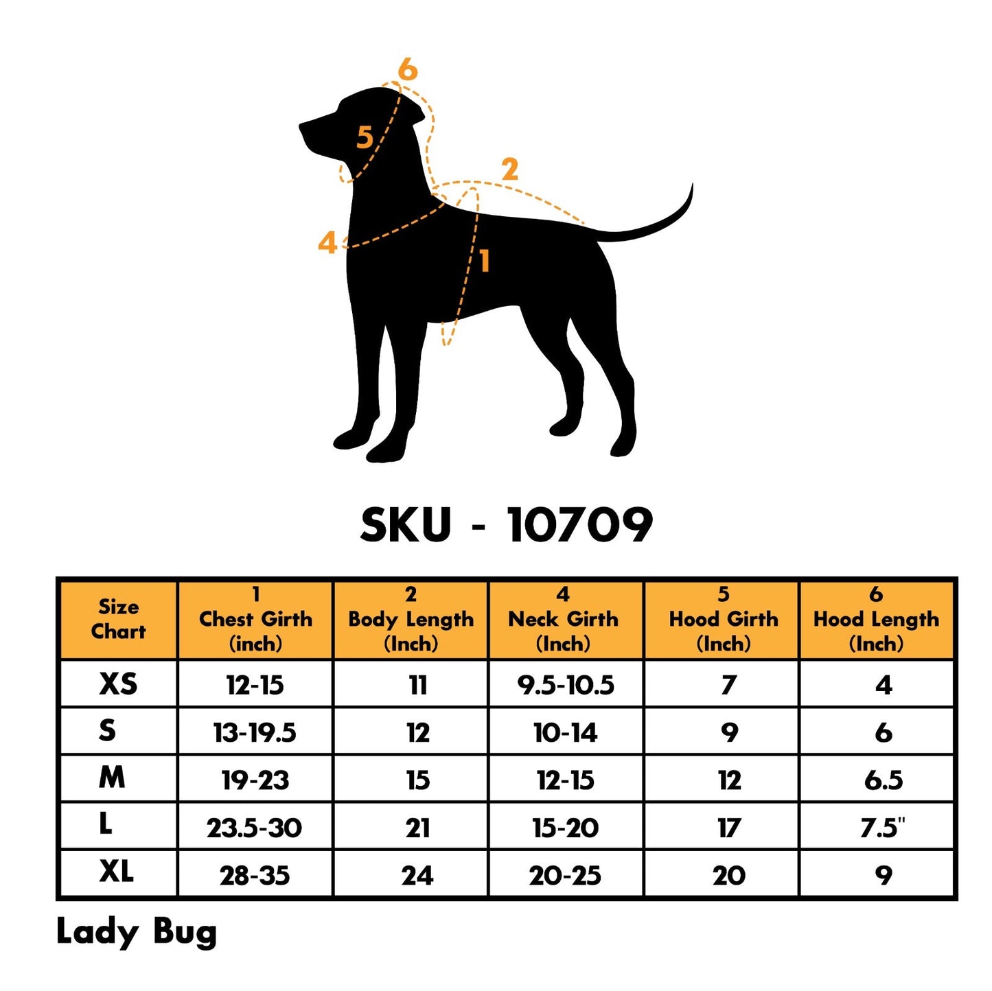 Lady Bug Halloween Dog Costume