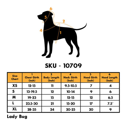 Lady Bug Halloween Dog Costume