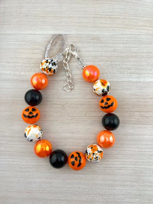 Spooky Jack Dog Necklace