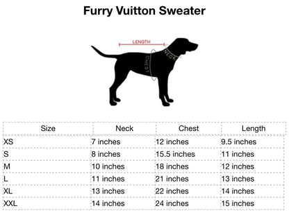 Furry Vuiton Sweater