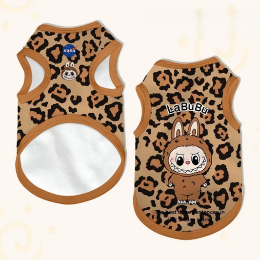 Labubu Cheetah Dog Shirt