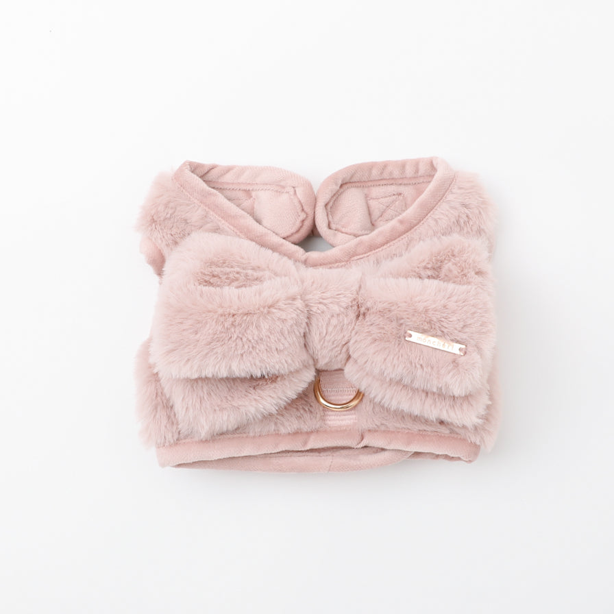 Big Ribbon Fur Harness + Lead Set