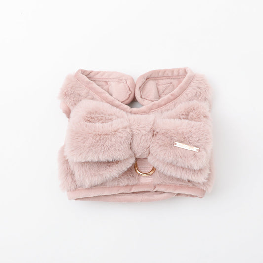 Big Ribbon Fur Harness + Lead Set