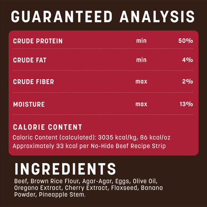 No-Hide® Beef Strips