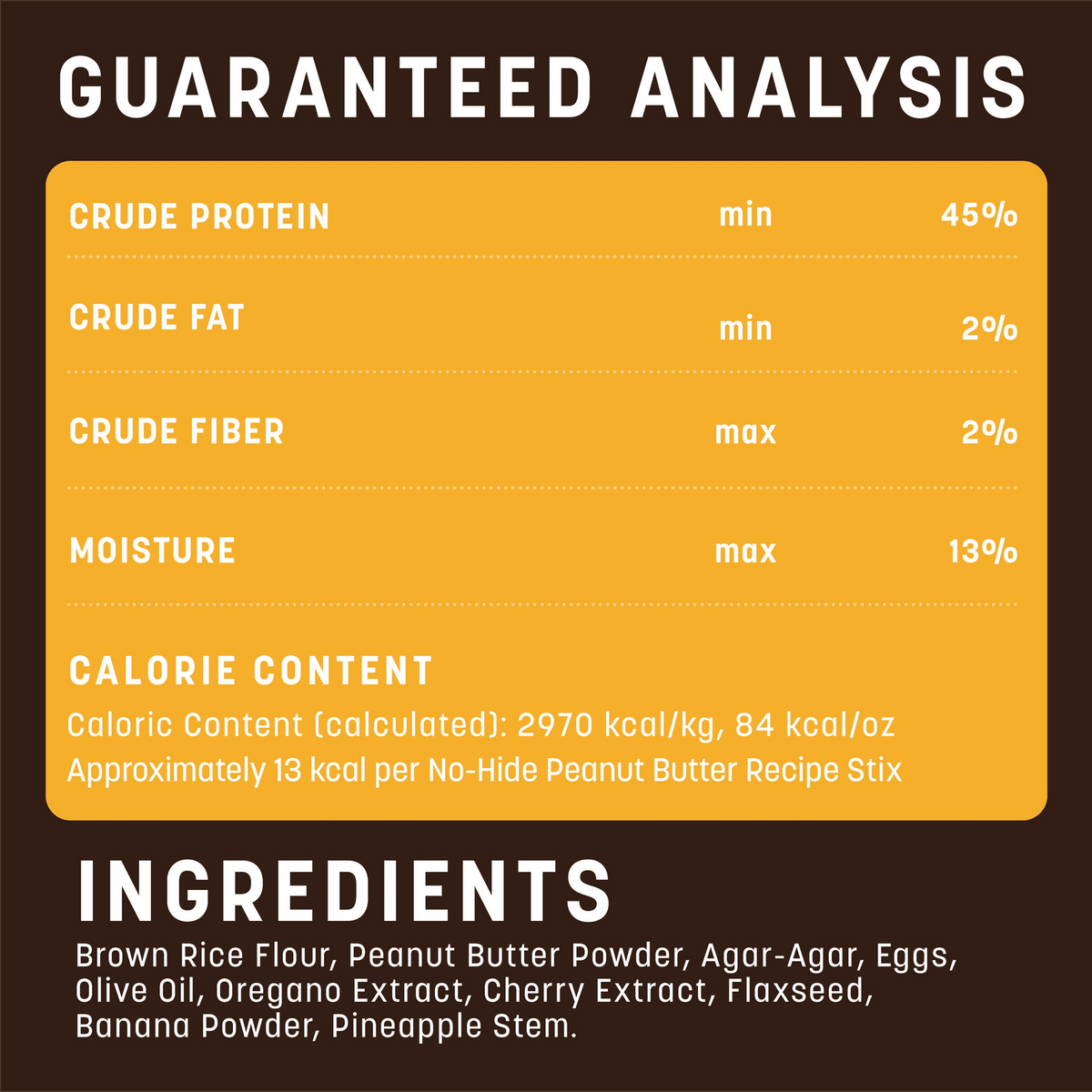 No-Hide® Peanut Butter Stix