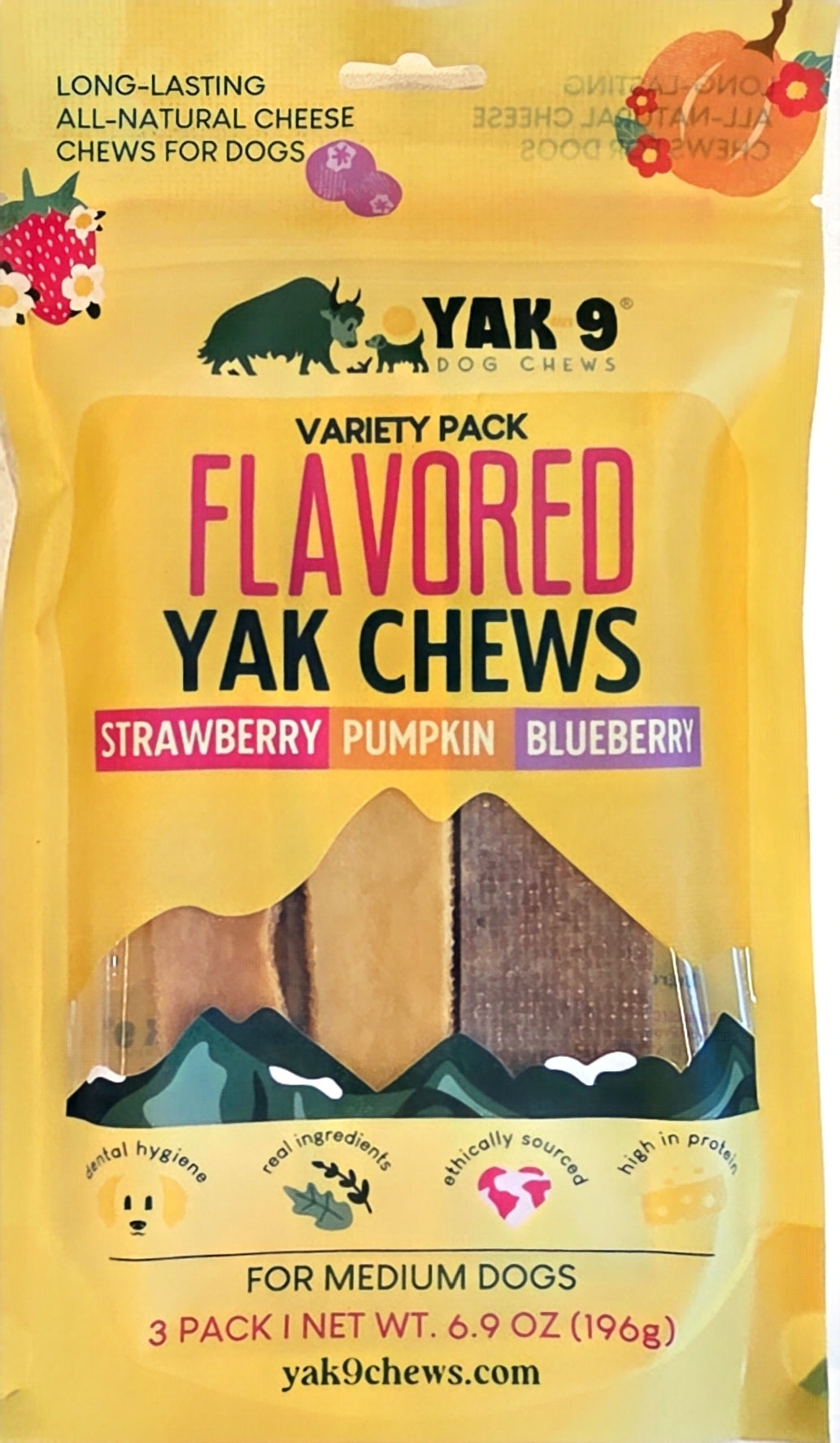 Variety Flavored Yak Cheese Chew for Dogs