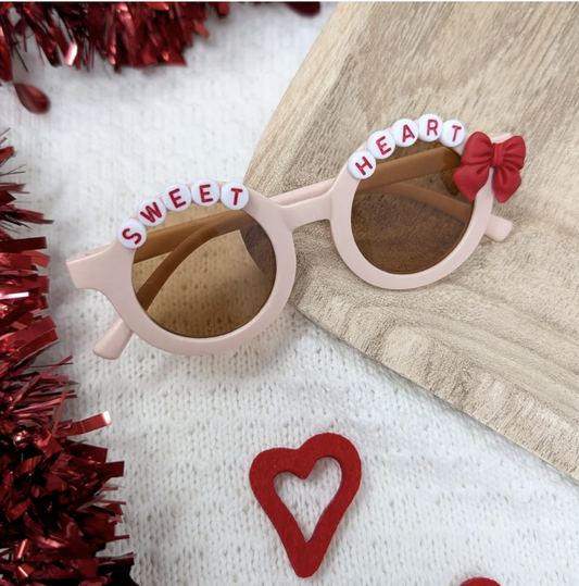 Sweet Heart Pink Sunglasses