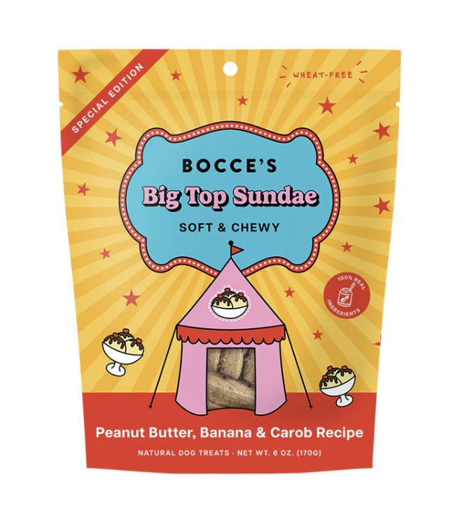 Bocce's Big Top Sundae Soft & Chewy Dog Treats 6oz