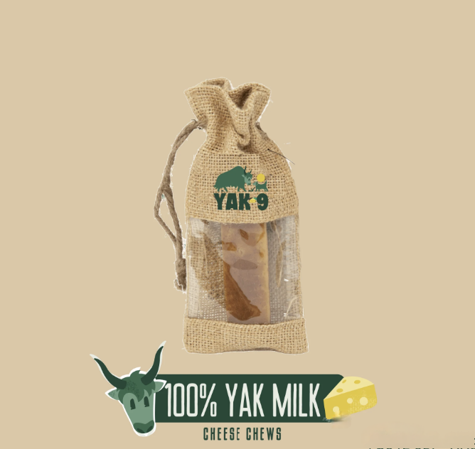 Masticable con sabor a queso de yak para perros