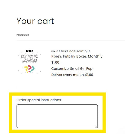 Fetchy Box Monthly Subscription