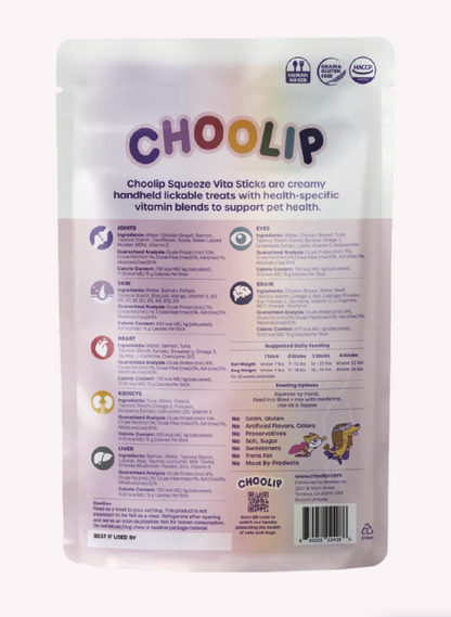 Choolip Squeeze Vita Sticks - Variety 7 Sticks
