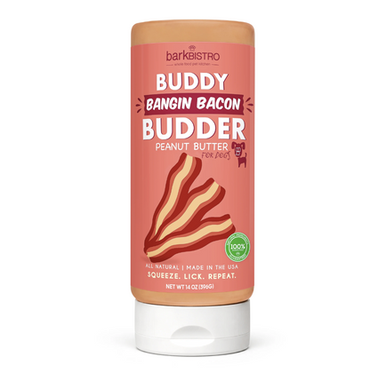 Dog Peanut Butter Buddy Budder - Squeeze Bottle 14 oz