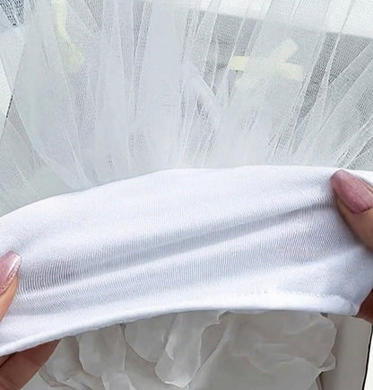 White Tullr Dress with Bows