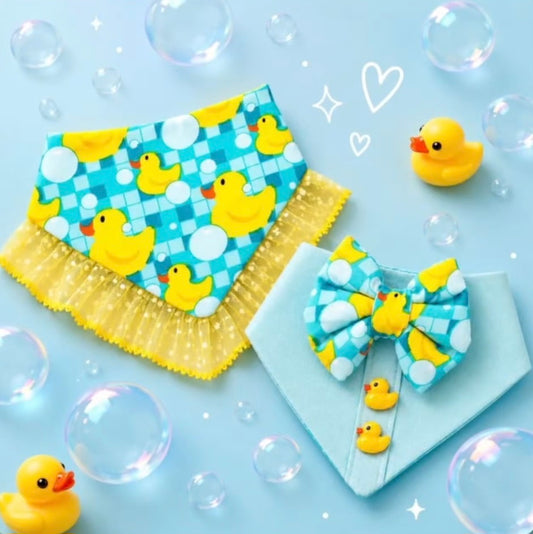 Miss Ducky with Ruffle Dog Bandana