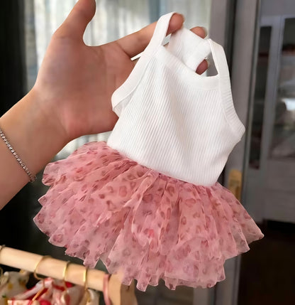 Pink Leopard Tutu Dog Dress