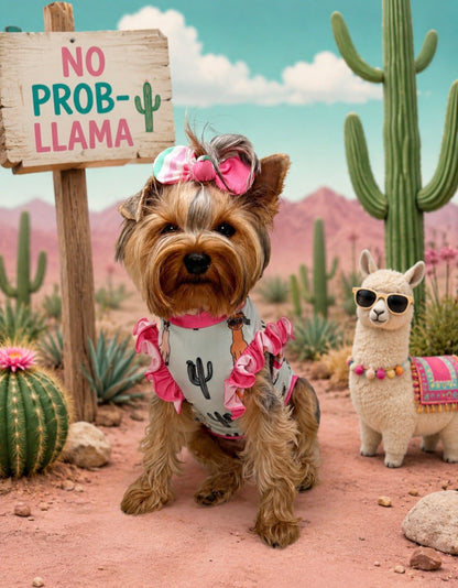 No Prob-Llama Shimmy Tank Dog Cooling Dress