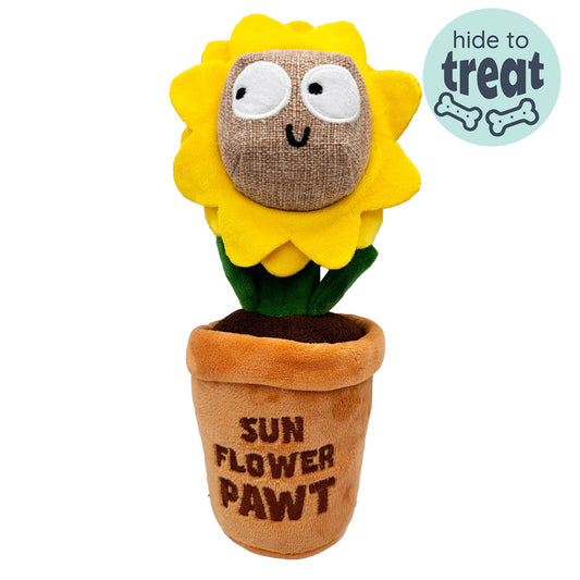 Seek 'N Treat Sunflower Plush Dog Toy