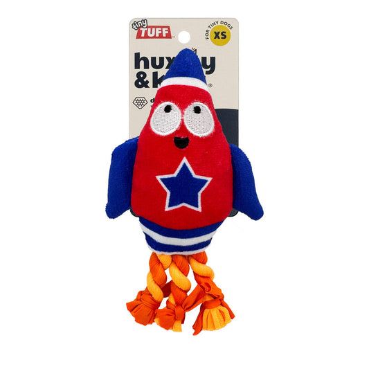 Tiny Tuff Rockey Man Plush Dog Toy