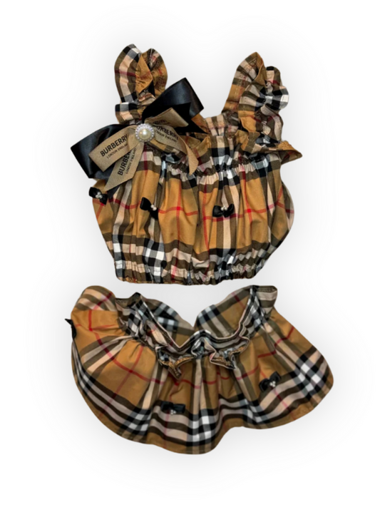 Pretty in Plaid Dog Outfit