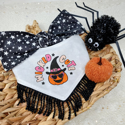 Bandana reversible con ribetes para perros Wicked Cute