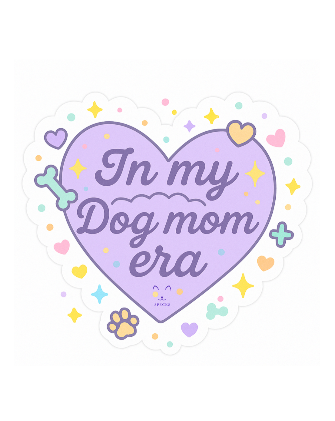 Dog Mom Era Heart Sticker
