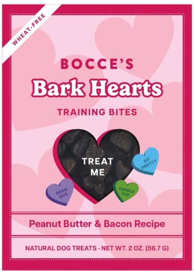 Bocce's Bakery Bark Hearts Dog Training Treats Box