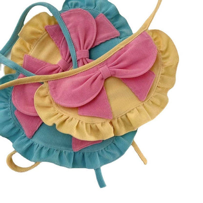 Ruffle Pet Bandana with Decorative Bow-Assorted Colors