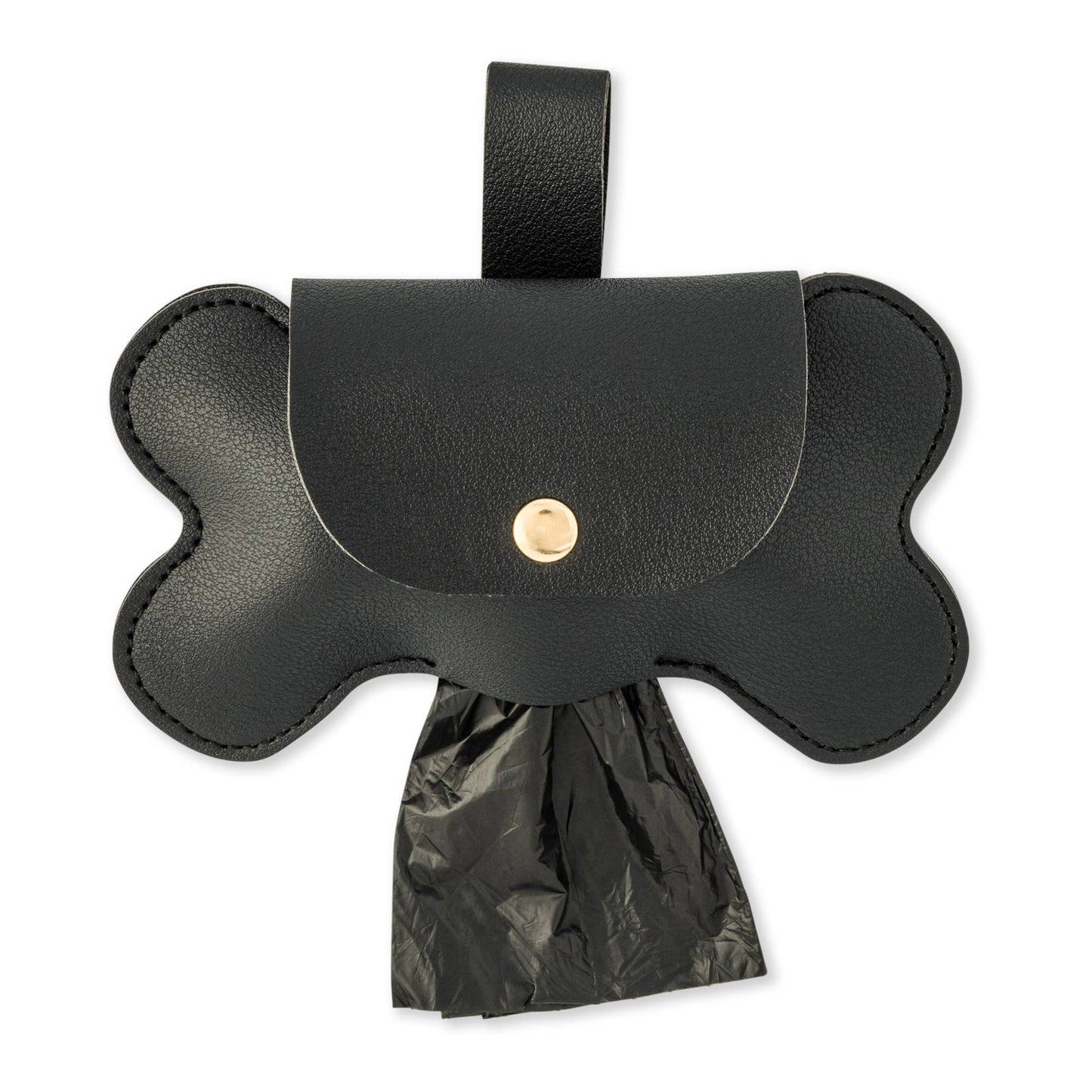 Dog Bone Waste Bag Holder-Black