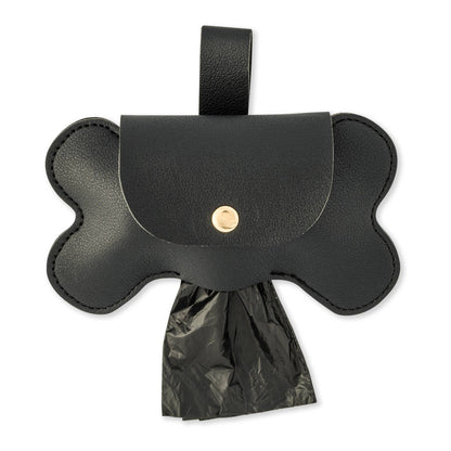 Dog Bone Waste Bag Holder-Black