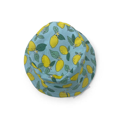 Dog Bucket Hat Lemon Blue