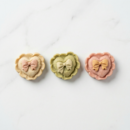 Chicken Bowtie Hearts (3pc)