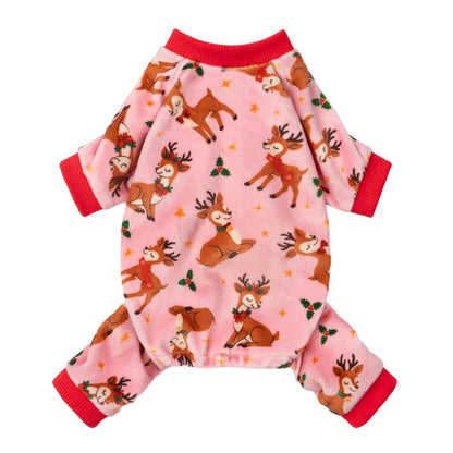 Cute Reindeer Dog Christmas Pajamas