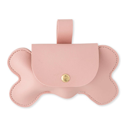 Dog Bone Waste Bag Holder-Pink