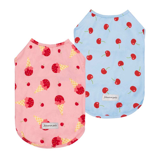 UPF 50+ Dog UV Protection Shirt - Ice Cream or Cherry