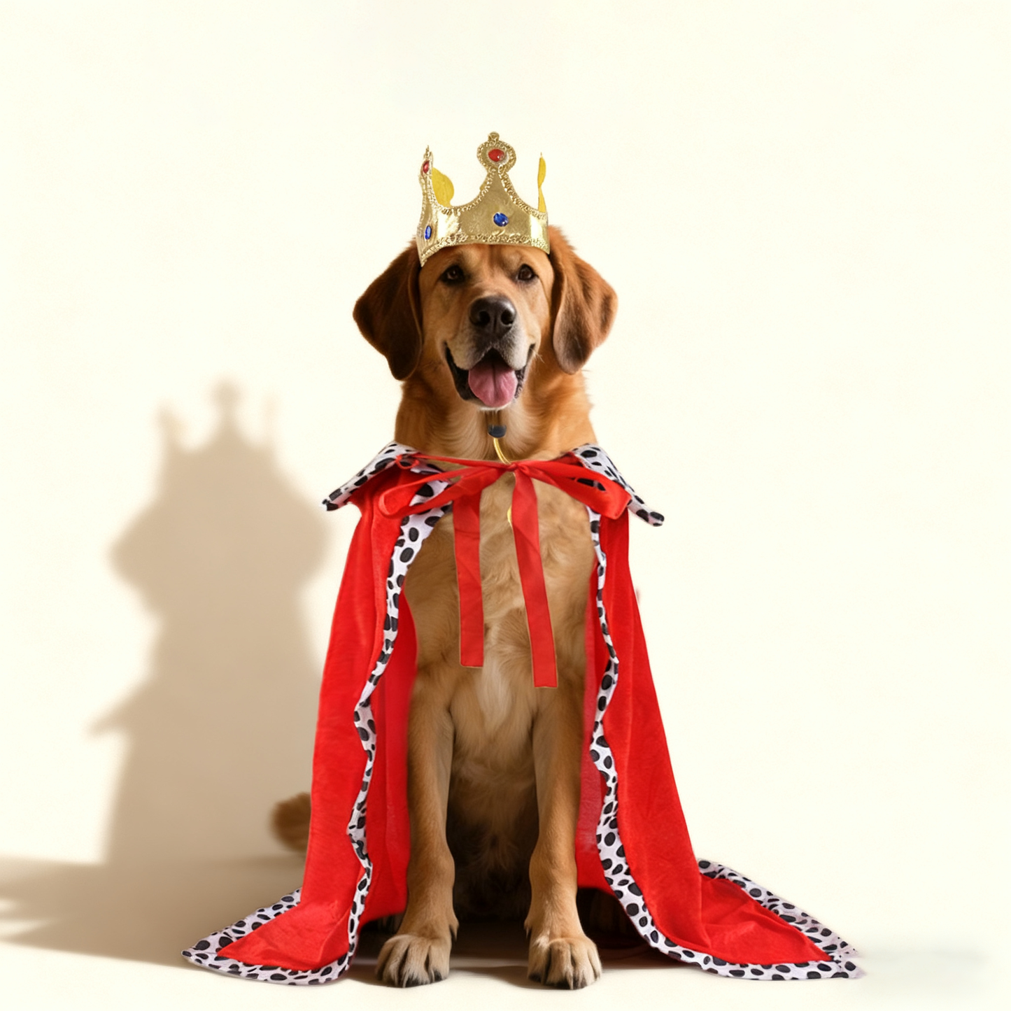 King Cape & Crown Dog Costume