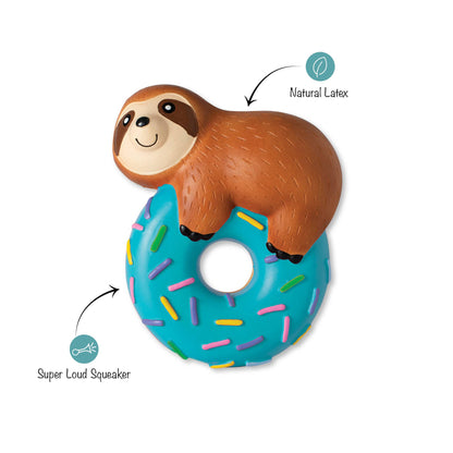 Donut Worry About a Thing Latex Dog Toy