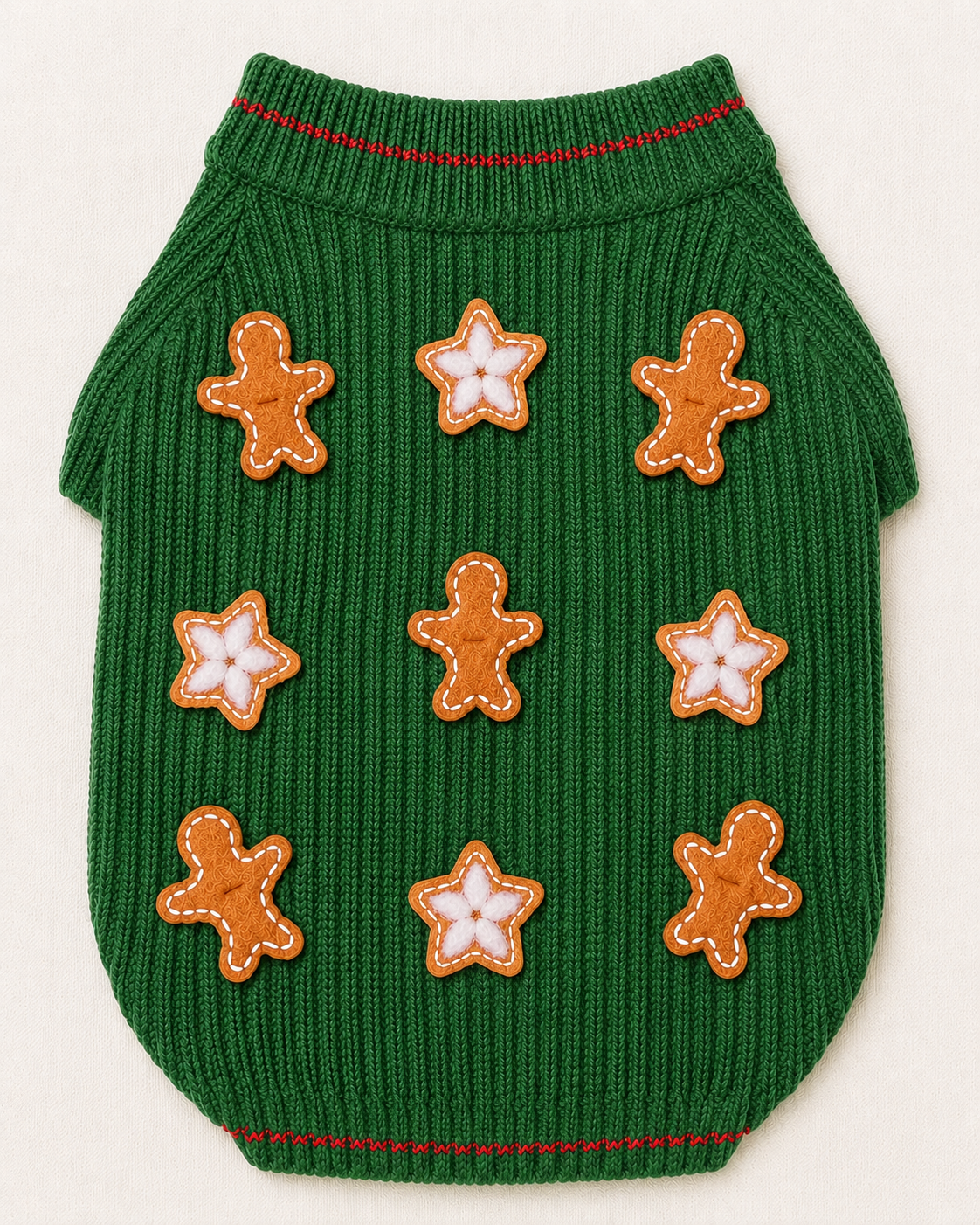 Gingerbread Christmas Cookie Dog Sweater