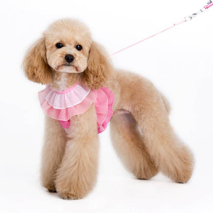 Arnés para perros EasyGO con volantes múltiples, color rosa