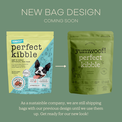 Comida para perros Perfect Kibble, deshidratada al aire: carne de res asada / Bolsa completa (3,5 lb)