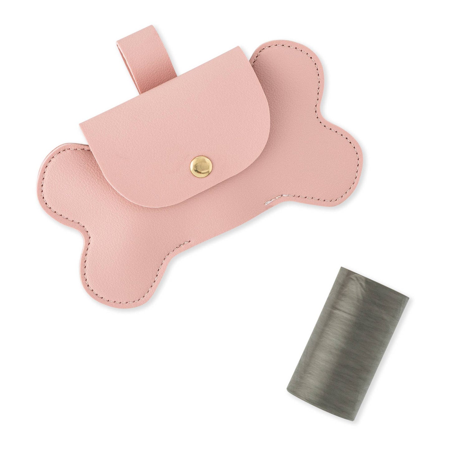 Dog Bone Waste Bag Holder-Pink