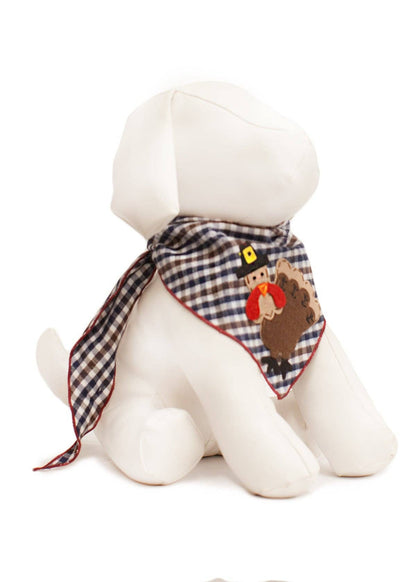 Turkey Brown Plaid Bandana