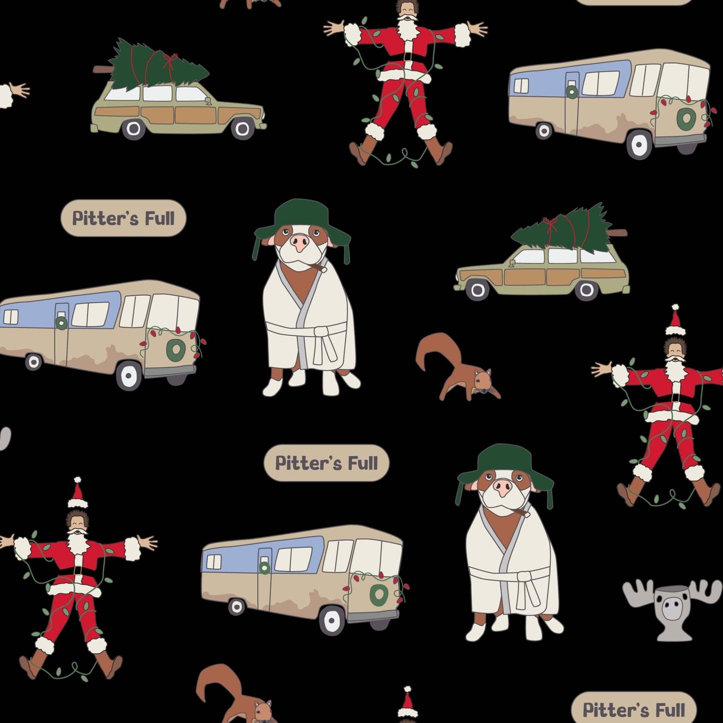 Pitter's Full Pit bull Pajamas