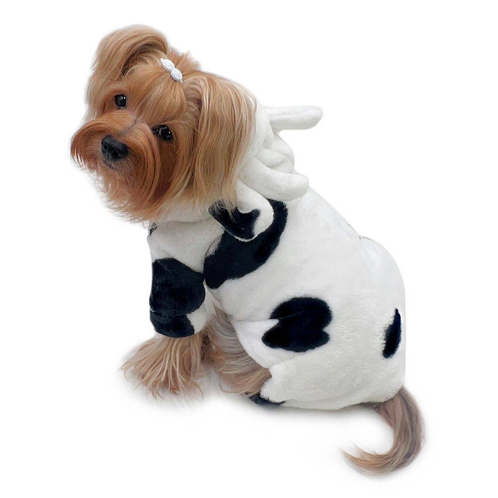 Ultra Plush Moo Cow Hooded Pajamas Costume