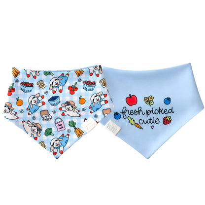 Fresh Picked Farmers Market Lamby Reversible Dog Bandana